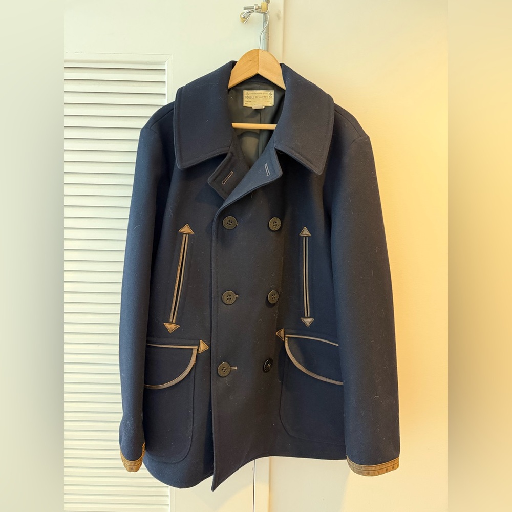 Ralph Lauren Double RL Navy Pea Coat